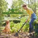 Luvenia Garden Hoe Triangle Sharp Hoes Garden Tool Manual Weeder Gardening Weeding Tool 30-60" Long Handle 2-in-1 Adjustable Stainless Steel Heavy Duty Hoes for Digging Soil Weeding Planting