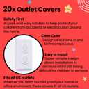 Booboo Baby (42 Pack) Child Safety Baby Proofing Kit | x10 Cabinet Drawer Locks, x10 Corner Guards, x20 Outlet Covers, x2 Door Lever Lock | Baby Proof Your Home & Kitchen with No Trapped Fingers