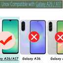 Unov Case for Galaxy A17 / A26 / F17 / M17, Crystal Clear Phone Case with [Anti-Slip Embossed Pattern], Shockproof Slim Protective [Anti-Yellowing TPU] Back Cover, Great Wave