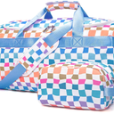 Sports Gym Bag for Men Women, Large Travel Duffle Bag with Shoe Compartment and Wet Pocket, Lightweight Weekender Overnight Bag Fitness Workout Bags for Sports, Gym, Travel