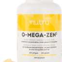 2 x Nutru O-Mega-Zen3 Vegan Omega 3 DHA Supplement - 400 mg DHA Essential Fatty Acids - Carrageenan Free - Premium Algal Based Fish Oil Alternative Supplement - 120 Softgels BBD 11/2026