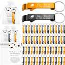 Jingmore 100 Sets Graduation Party Favors Bulk Class of 2026 Graduation Gifts Grad Cap Bottle Opener Keychain with Thank You Cards Class of 2026 Reunion Souvenirs Favors for Guests (Yellow,Black)