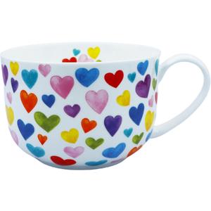 Large 24oz Coffee Cups Soup Mugs with Handles Traditional Large Cup Large Bone China Coffee Mugs Cup for Soups Cereals