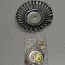 8 Inch Steel Wire Weed Wheel Brush Cutter Trimmer Head, Universal Weed Eater Attachments, Unbreakable Wired Trimmer Blade for Weed, Moss, Rust Removal on Lawn, Patio, Driveway