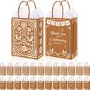 24pcs Cielito Lindo Baby Shower Decorations Party Favor Thank You Gift Bags with Handle Tissue Paper Mexican Paper Goodie Bags for Guests Baby Shower Gender Reveal Birthday Wedding Christmas(Classic)