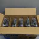 M MCIRCO [5-Packs, 36 Oz Glass Meal Prep Containers with Snap Locking Lids Glass Food Containers,Airtight Lunch Container,Microwave, Oven, Freezer and Dishwasher (4.5 Cup) (Gray)