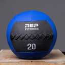 REP Weighted Slam Balls for Home Gym Fitness | Soft Textured Medicine Ball Sizes | Heavy Sand-Filled Workout Weights for Strength, Core Training, Crossfit, Conditioning & Slam Ball Exercises, 20 lb Blue