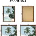 Hongkee 19.7x27.6 Frame, Rustic Brown Wood Style, Wall Mounting