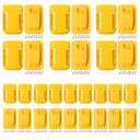30pas Tool Holders and Battery Holder for Dewalt 20v Wall Mount Hanger Battery Drill Tool Storage Shelf for Milwaukee M18(Yellow)