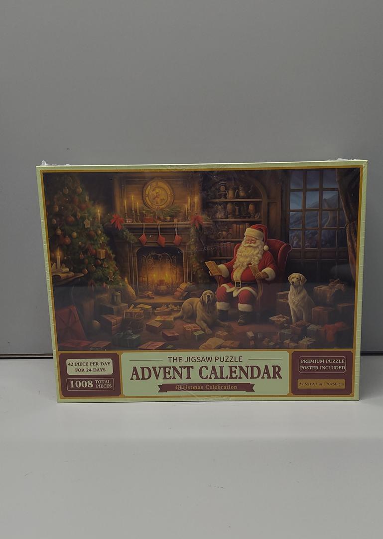 2024 Advent Calendar Puzzle-1008Pcs Christmas Advent Puzzle, Advent Calendar Family Games for Adults and Kids 2 Pack