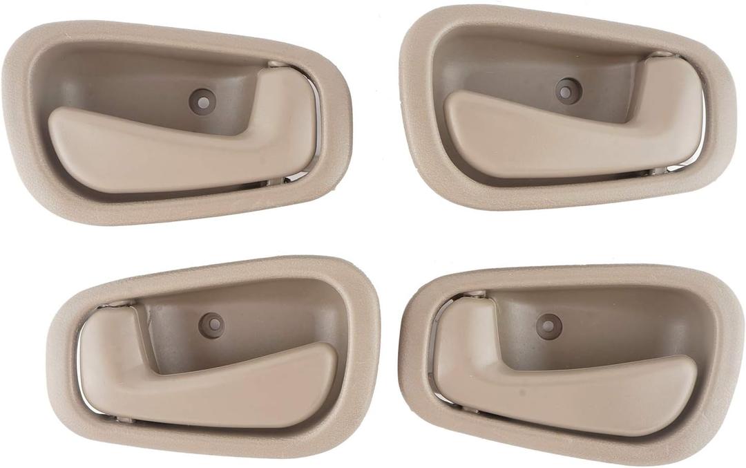 HHCSOP Interior Inside Door Handles for Toyota Corolla Chevy Prizm Manual Lock 1998 1999 2000 2001 2002 Front Rear Driver Passenger Door Handle Replace OE# 80889 80890 79501 79500 Beige