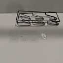 2 Pack Pot Lid Organizer Rack, 6-Tier Pot Lids Holder for Cabinet Door/Wall, No Drilling Adhesive Wall/Door Mounted Rustproof Pot and Pan Cover for Kitchen Storage, Classic Black