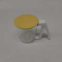 Flour Sifter,Hand-held Mechanical Strainer,One Hand Cup Flour Sifter,Powder Mesh Sieve for Kitchen Baking with Lid and Bottom Cover,Fine Powder Mechanical Sieve for Baking