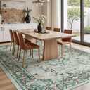 9x12 Area Rugs for Living Room, Washable Non-Slip Large Rug, Sage Green