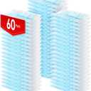 60 Count Electrostatic Duster Refills Compatible with Swiffer Duster, Multi-Surface Dusting Refills, Microfibre Dusters for Cleaning, Unscented, No Extension Pole