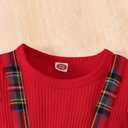 CIYCUIT Baby Girl Outfits Long Sleeve Ruffle Lace Romper Dress Clothes (12-18 Months, Q2 Red)