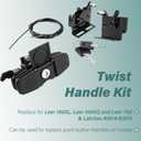 Replacement Part for LEER Twist Handle Kit 113436-100XQ, 700, 100XL & Latches 83514/83515 with 2 Keys