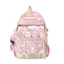 Backpacks for men and women casual daypack laptop travel cute back-pack(Backpacks + pendant + sticker)