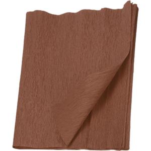 MECCANIXITY Crepe Paper Roll 7.5ft Long 20 Inch Wide for Wedding Ceremony Various Large Festivals Decoration, Coffee Color