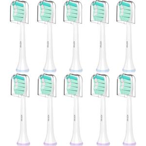 Replacement Toothbrush Heads for Philips Sonicare Replacement Heads C1,4100,G2,C2,Replacement Brush Head Compatible with Phillips Sonicare Electric Toothbrush C2,C1,4100,for Philips Sonic Care Brush 10 count