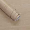 Boobest 157.4x31.5 Wide Wood Grain Contact Paper Beige Wood Textured Wallpaper Stick and Peel Waterproof Maple Wood Look Wallpaper for Furniture Kitchen Countertops Shelves Nursery Bedroom Walls