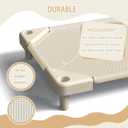Daycare Cots,Stackable Preschool Cot for Kids (4 Packs,Light Beige,40"x23")