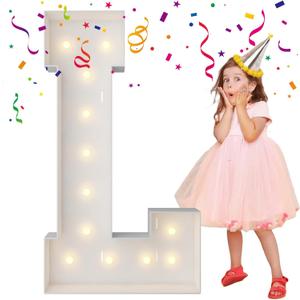 4FT Marquee Light Up Letters, Large Marquee Letters for Engagement Wedding Decorations, Birthday Party Backdrop Decor, Balloon Arch Kit