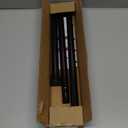 GXOACKJ Curtain Rods for windows 28-78 inch, 5/8 inch Decorative Matte Black Splicing Heavy Duty Metal Curtain Rod set with Brackets