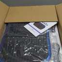 Vibration Plate Exercise Machine Weight Loss, Whole Body Vibration Plate for Lymphatic Drainage, 180 Adjustable Speeds Vibrating Plate Fitness Platform for Women Men (Navy Blue)