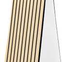 2 Packs 3D Wall Panels Peel and Stick | Wall Panels for Interior Wall Decor | Self Adhesive Sound Absorbing Planks | Acoustic Wood Slat Wall Panels | 94.48 * 11.80in | 0.35" Depth |White Oak