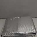 Reflective Bubble Insulation Sheet, Double Side Aluminum Foil Bubble Shield, Aluminum Foil Thermal Insulation Radiant Barrier for Windows, RV, Roof, Garage Door (47IN X 10FT)
