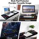 Galdas Gaming Mouse Pad XXL XL Large Long Extended Big Mousepad Non-Slip Rubber Keyboard Mouse Pad with Stitched Edges for Laptop Home Office (2026, 35.4 * 15.7)