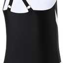 J.E Sterguard Girls' Built-in Bra Adjustable Strap One Piece Swimsuit, Kids Bathing Suit Size 8-16Years