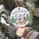 4 x Glow Duck Ornaments for Christmas Tree - 2024 Ceramic Ornament, Farm Animal Ornaments for Christmas Tree Decorations, Duck Decor (Goose)