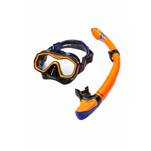 4Pcs Snorkeling Gear for Adults Kids, Dry-Top Snorkel Set, 180Panoramic Wide View Diving Mask Breathing Freely Snorkel Mask for Snorkeling Scuba Diving Swimming Travel 