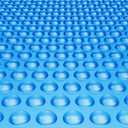 VEVOR 32 x 16 ft Rectangle Solar Pool Cover - 16 mil Solar Blanket with Bubble, Heat Retaining, Blue