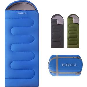 Double Sleeping Bags for Adults with Pillows Queen Size XL Camping Waterproof Sleeping Bag with Compression Sack for Kids for Hiking Backpacking 2 Person Cold Warm Weather Outdoor Indoor