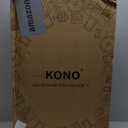 Kono Expandable 28 Inch Large Checked Luggage: ABS+PC Hardside Trolley Travel Case - Hard Shell Suitcase with TSA Lock, Cream/Pink