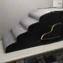 LOOBANI Dog Stairs for High Bed, 30 Inch Height 6 Steps Soft Foam Spliced Dog Steps for Bed, Non-Slip Sturdy Pet Stairs, Ramp for Small, Older Pets - Grey 6 Tiers