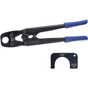 iCrimp Pex Pipe Crimping Tool, Plumbing Tool for 1-1/4 inch Copper Ring, meets ASTM 1807 Standard
