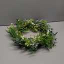 Northlight Mixed Foliage and Daisy Spring Wreath - 20"