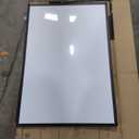 VIZ-PRO Magnetic Dry Erase White Board, 36 X 24 Inches, Black Aluminium Frame