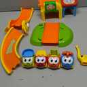 Marstone Toddler Toys for 1 2 Year Old Boys and Girls Gifts: Educational Elephant Slide with 4 Animal Car Toys for Baby 12-18 Months, First Birthday Gifts for Kids, Learning Push Truck Tracks Age 1-2