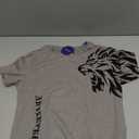 SweatyRocks Boy's Letter Print T Shirts Crew Neck Short Sleeve Graphic Tees Tops, 8 Years, Grey