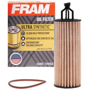 FRAM Ultra Synthetic XG11665 20K Mile Change Automotive Replacement Engine Oil Filter for Synthetic Oil Changes, Premium Vehicle Engine Protection Oil Filter for Select Vehicle Model Years (One Size)