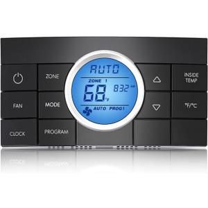 Multi-Zone Comfort Control Center 2 Thermostat 10-Button Thermostat Compatible with Dometic Air Conditoner Series 579,595,600,6308,520,6218xx457915 and More, Black Replace 3314082.000