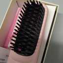 Go Brush Pro 2025 New Cordless Hair Straightener Brush - 199 Million Negative Ions, Compact & Travel-Friendly with LED Display, 4000mAh Rechargeable, Anti-Scald Mini Hot Comb for Women (Pink)
