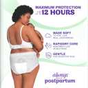 Always Discreet Postpartum, Reimagined Adult Diapers for Women, Maximum Absorbency Postpartum Underwear Size XL/XXL, Up to 100% Leak Free Bladder Leak Protection, 14 Count