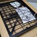 Foldable Grid Wall Panels, Gridwall Panels with Folding Baskets, Tool-Free Assembly and Folding, for Storage and Retail Merchandise Display (Black), 23.62 x 19.68 x 76.37 inches