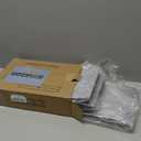 Square Lampshades Set of 2, Natural Linen L12.6'' x W6.7'' x 8.07" High, Easy Assembly Replacement Fabric Lampshades for Table & Floor Lamps, Gary Color (Gray)